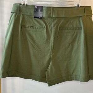 Green Tailored Shorts